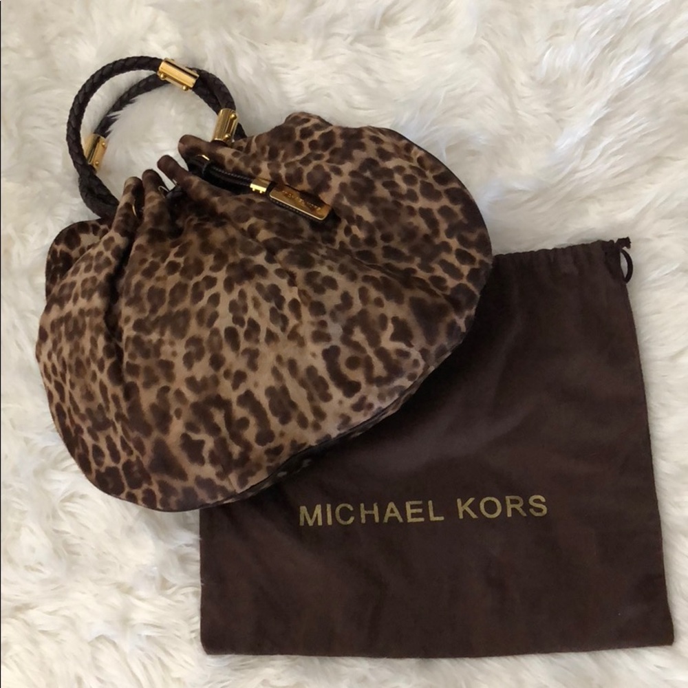 Authentic Michael Kors Leopard Bag